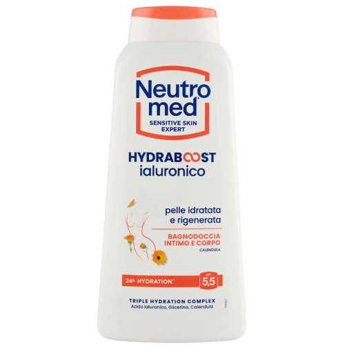 Гель для душу та інтимної гігієни Neutromed Hydraboost з гіалуроновою кислотою та календуою, pH 5.5, 600 мл
